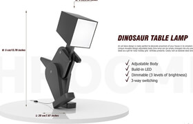 Free 3D Model  Vlad Matusevich Dinosaur Lamp