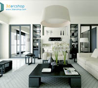 3DARCSHOP Scene Interior for 3ds Max