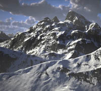 Infinite Mountains for Cinema 4D