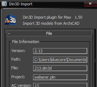 DIN3D Importer & exporter