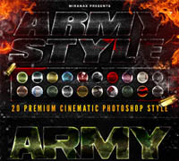 GraphicRiver - 20 Cinematic Army Military Photoshop Style