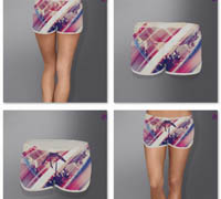 GraphicRiver - Women Shorts Mock-up
