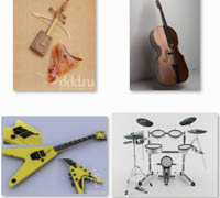 3DDD Musical instruments