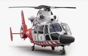 Turbosquid 3D Model Eurocopter AS 365 Air Ambulace