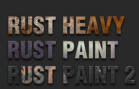 Designtnt - Rusted Text Styles for Photoshop