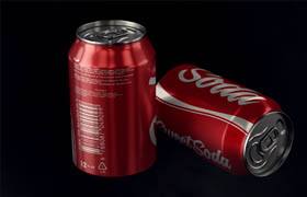 GraphicRiver - Photorealistic Aluminum Soda Can Mockup