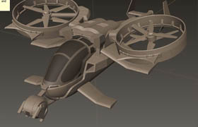 Kurvstudios - 3D Coat Hard Surface Modeling - Project Scorpion