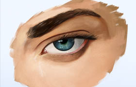 Gumroad - How To Paint Eyes Digital Painting Tutorial by Dan Luvisi