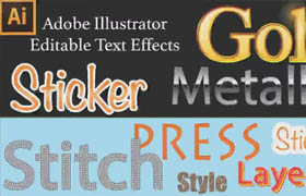 SkillShare - Design Editable Text Effect in Illustrator