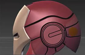 Mudbox Painting the Ironman Head Gear