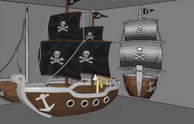 Udemy - Modeling cool Cartoon Pirate ship in Maya 2016