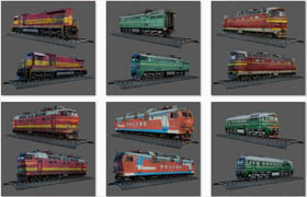 free 3d models train