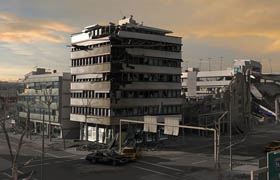 Turbosquid - 3D Model Destroyed City Blocks