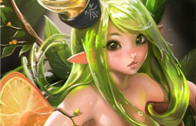 Gumroad - Green tea Orange Elfy - Step by Step Tutorial