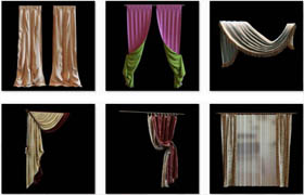 Avshare - Curtains Pillows - 3D Models
