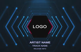 after effects - Hexagon Tunnel Template
