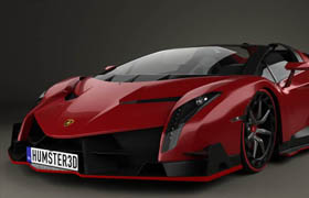 Lamborghini Veneno Roadster 2014 OBJ MAX C4D