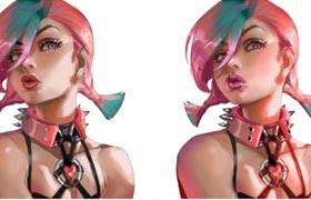 Gumroad - Pink Kiss Step by Step Tutorial