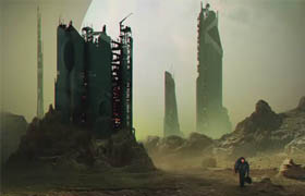 Tutsplus - Futuristic Landscape Painting