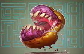 Gumroad - Character illustration Pacman