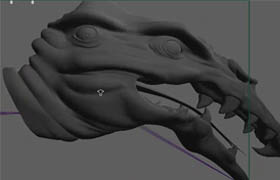 Gnomon - Creature Head Modeling - Polygon Modeling Techniques (Sean Mills)
