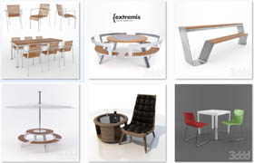 3ddd - desk & chair 桌椅套装