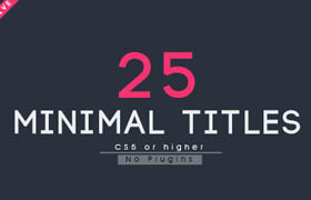Videohive - 25 Minimal Titles