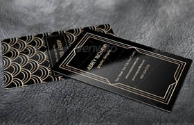 graphicriver - business card art deco style