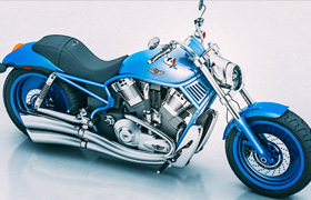 Harley davidson V-rod (3ds max 格式)