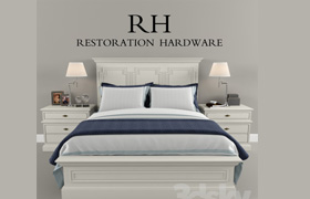 Restoration Hardware Panel Montpellier bed