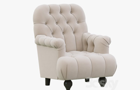 Restoration Hardware 1860 Napoleonic Tufted Upholstered Chair  ​