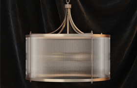 ​Gramercy glass tube chandelier