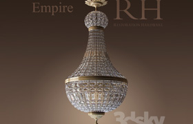 RH mpire crystal chandelier