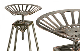 Charlie Industrial Metal Design stool