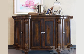 Shaped credenza