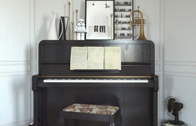 The piano and flugelhorn