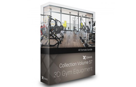 CGAxis Models Volume 57 - 3D Gym Equipment