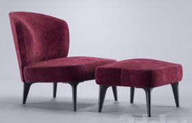 Minotti Aston Armchair without arms