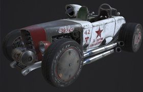 Rusky Car fbx obj spp (Intro to Substance Painter w Christophe Desse)