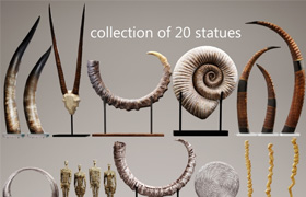 collection of 20 statues