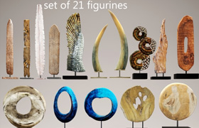 collection of 21 statues