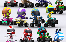 3DRT - chibii racers - quad bikes