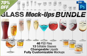 Creativemarket - Glass Mockups Bundle