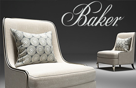 BAKER EMPRESS CHAIR No. 6709C BARBARA BARRY