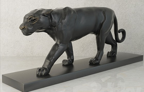 Eichholtz panther on marble