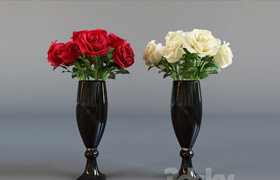 Four bouquet of roses