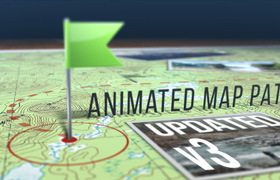 VideoHive - Animated Map Path