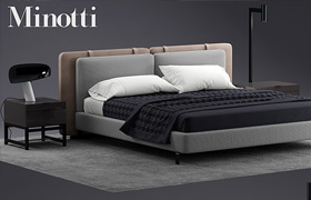 Bed minotti tatlin SOFT