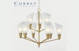 ​Chandelier Currey Company Cornet Chandelier