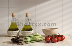oil Asparagus Tomato
